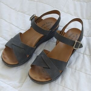 Kork-Ease Sandals Size 8 Blue Leather